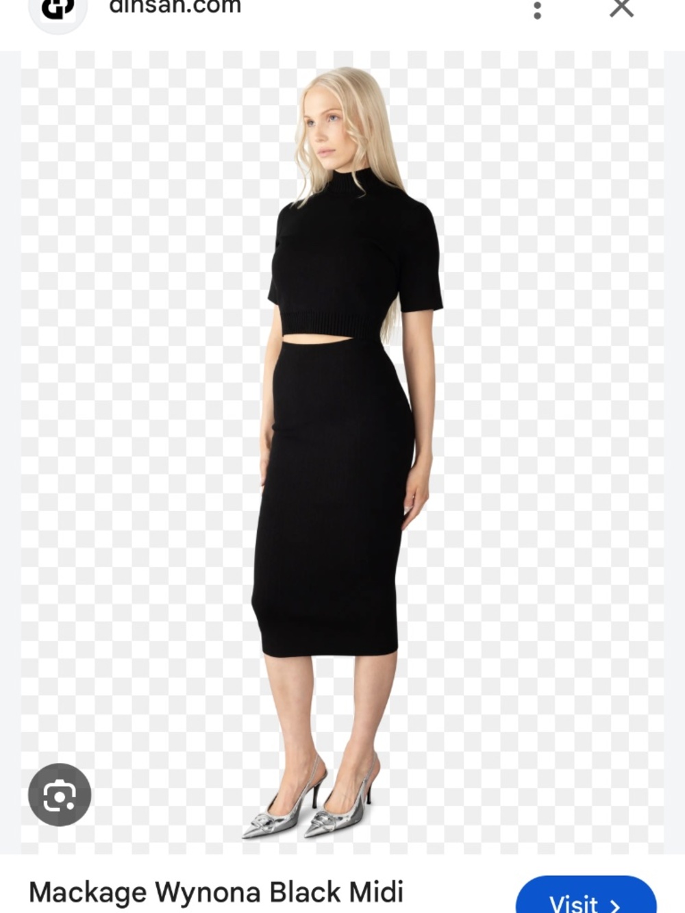 Mackage Caia and Wynona Luxury Designer Knit 2-Piece Set Size M